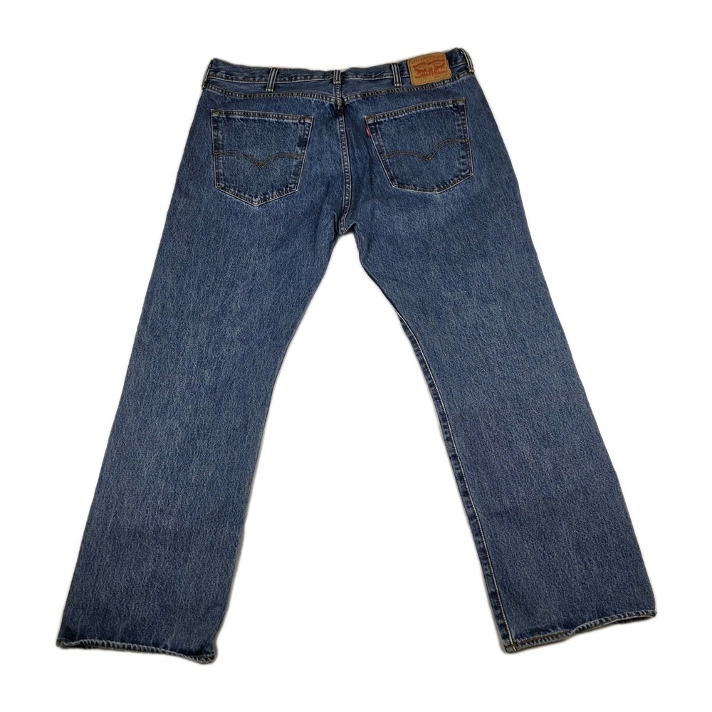 Levis Jeans Mens Size 40x30 501 XX Button Fly Dark Wash Blue Denim Pants - Picture 3 of 13